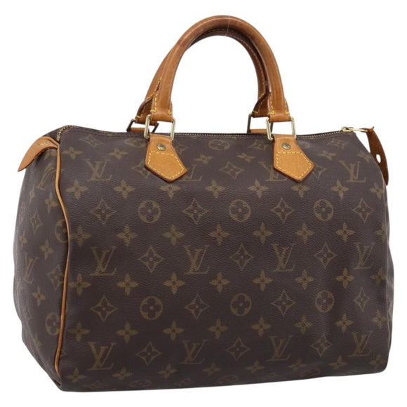 LOUIS VUITTON Monogram Speedy 30 Hand Bag M41526 LV Auth 205287