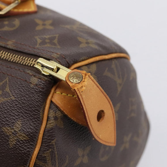 LOUIS VUITTON Monogram Speedy 30 Hand Bag M41526 LV Auth 205287