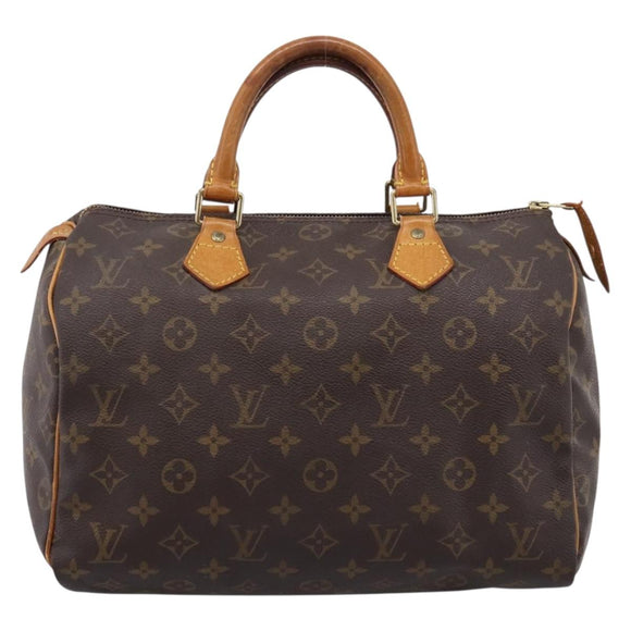 LOUIS VUITTON Monogram Speedy 30 Hand Bag M41526 LV Auth 205287