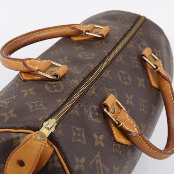 LOUIS VUITTON Monogram Speedy 30 Hand Bag M41526 LV Auth 205287