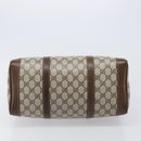 GUCCI GG Supreme Hand Bag PVC Beige Gold Auth 205291A-5