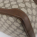 GUCCI GG Supreme Hand Bag PVC Beige Gold Auth 205291A-15