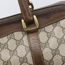 GUCCI GG Supreme Hand Bag PVC Beige Gold Auth 205291A-18