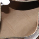GUCCI GG Supreme Hand Bag PVC Beige Gold Auth 205291A-11