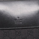 GUCCI GG Supreme Tote Bag Black Silver 101666 Auth 205293-18