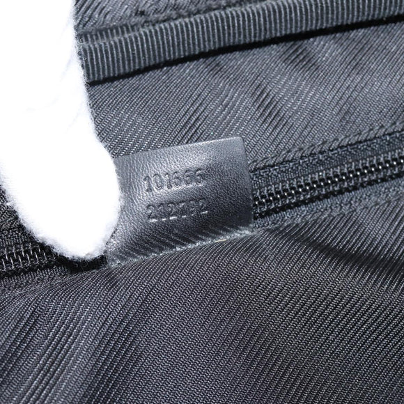 GUCCI GG Supreme Tote Bag Black Silver 101666 Auth 205293