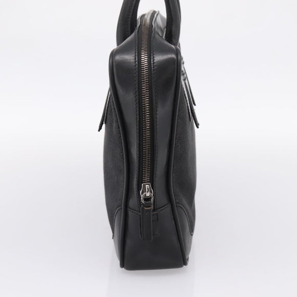 GUCCI GG Supreme Tote Bag Black Silver 101666 Auth 205293