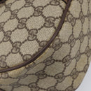 GUCCI GG Supreme Web Sherry Line Bag PVC Beige Gold 89 02 032 Auth 205295-17
