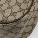 GUCCI GG Supreme Web Sherry Line Bag PVC Beige Gold 89 02 032 Auth 205295-18