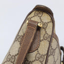 GUCCI GG Supreme Web Sherry Line Bag PVC Beige Gold 89 02 032 Auth 205295-9