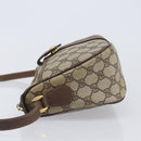 GUCCI GG Supreme Web Sherry Line Bag PVC Beige Gold 89 02 032 Auth 205295-4