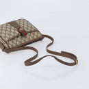 GUCCI GG Supreme Web Sherry Line Bag PVC Beige Gold 89 02 032 Auth 205295-7