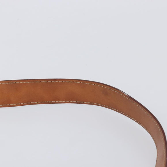 CELINE Macadam Canvas Shoulder Bag PVC Leather Brown Gold Auth 205298V