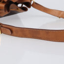 CELINE Macadam Canvas Shoulder Bag PVC Leather Brown Gold Auth 205298V-8