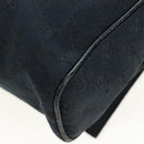 GUCCI GG Canvas Shoulder Bag Black Silver 146236 Auth 205299V-19