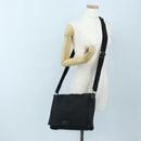 GUCCI GG Canvas Shoulder Bag Black Silver 146236 Auth 205299V-29