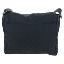 GUCCI GG Canvas Shoulder Bag Black Silver 146236 Auth 205299V-2