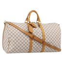 LOUIS VUITTON Damier Azur Keepall Bandouliere55 Bag N41429 LV Auth 205301A-1