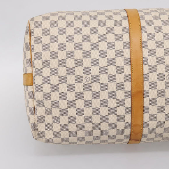 LOUIS VUITTON Damier Azur Keepall Bandouliere55 Bag N41429 LV Auth 205301A