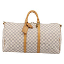 LOUIS VUITTON Damier Azur Keepall Bandouliere55 Bag N41429 LV Auth 205301A-2
