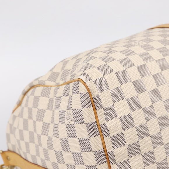 LOUIS VUITTON Damier Azur Keepall Bandouliere55 Bag N41429 LV Auth 205301A