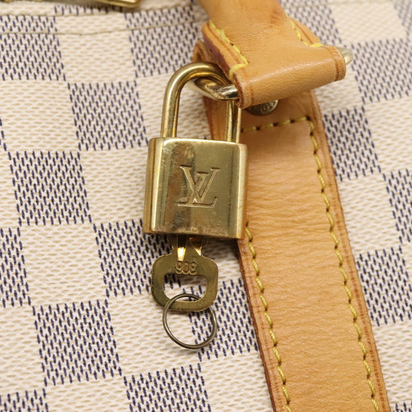 LOUIS VUITTON Damier Azur Keepall Bandouliere55 Bag N41429 LV Auth 205301A