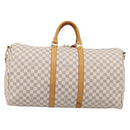 LOUIS VUITTON Damier Azur Keepall Bandouliere55 Bag N41429 LV Auth 205301A-3