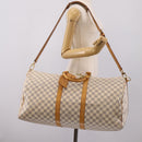 LOUIS VUITTON Damier Azur Keepall Bandouliere55 Bag N41429 LV Auth 205301A-33