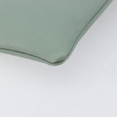 CELINE Clutch Bag Leather Green Gold Auth 205304A-11