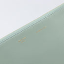 CELINE Clutch Bag Leather Green Gold Auth 205304A-12