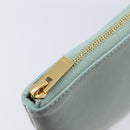 CELINE Clutch Bag Leather Green Gold Auth 205304A-13