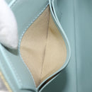 CELINE Clutch Bag Leather Green Gold Auth 205304A-17