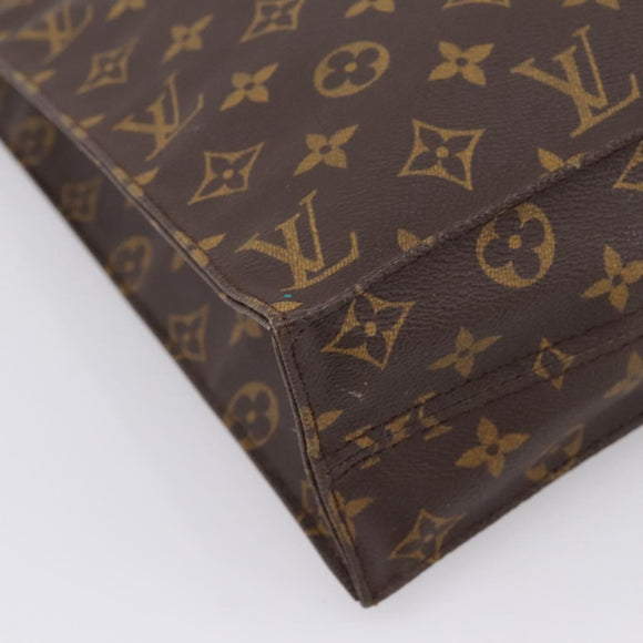 LOUIS VUITTON Monogram Sac Plat Hand Bag M51140 LV Auth 205307