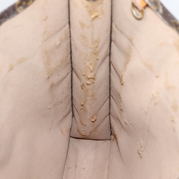 LOUIS VUITTON Monogram Sac Plat Hand Bag M51140 LV Auth 205307