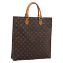 LOUIS VUITTON Monogram Sac Plat Hand Bag M51140 LV Auth 205307-1