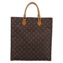 LOUIS VUITTON Monogram Sac Plat Hand Bag M51140 LV Auth 205307-13