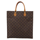 LOUIS VUITTON Monogram Sac Plat Hand Bag M51140 LV Auth 205307-2