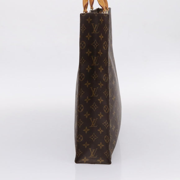LOUIS VUITTON Monogram Sac Plat Hand Bag M51140 LV Auth 205307
