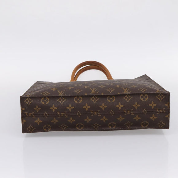 LOUIS VUITTON Monogram Sac Plat Hand Bag M51140 LV Auth 205307