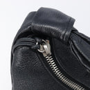 GUCCI Bamboo Shoulder Bag Leather Black Silver 232930 Auth 205316A-18