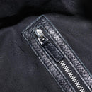 GUCCI Bamboo Shoulder Bag Leather Black Silver 232930 Auth 205316A-23