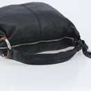 GUCCI Bamboo Shoulder Bag Leather Black Silver 232930 Auth 205316A-7
