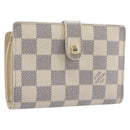 LOUIS VUITTON Damier Azur Portefeuille Viennois Wallet N61676 LV Auth 205320A-1