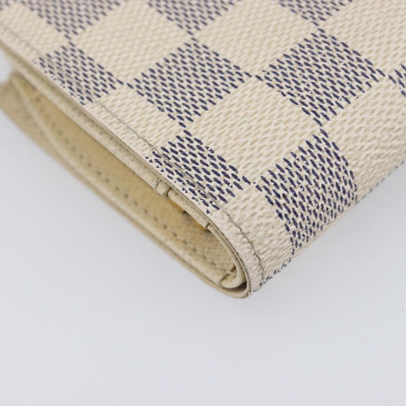 LOUIS VUITTON Damier Azur Portefeuille Viennois Wallet N61676 LV Auth 205320A