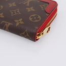 LOUIS VUITTON Monogram Sleys Zippy Wallet Long Wallet Red M61854 LV Auth 205323V-15