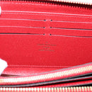 LOUIS VUITTON Monogram Sleys Zippy Wallet Long Wallet Red M61854 LV Auth 205323V-17
