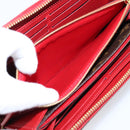 LOUIS VUITTON Monogram Sleys Zippy Wallet Long Wallet Red M61854 LV Auth 205323V-10