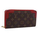 LOUIS VUITTON Monogram Sleys Zippy Wallet Long Wallet Red M61854 LV Auth 205323V-1