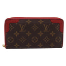 LOUIS VUITTON Monogram Sleys Zippy Wallet Long Wallet Red M61854 LV Auth 205323V-13