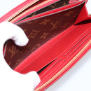 LOUIS VUITTON Monogram Sleys Zippy Wallet Long Wallet Red M61854 LV Auth 205323V-11